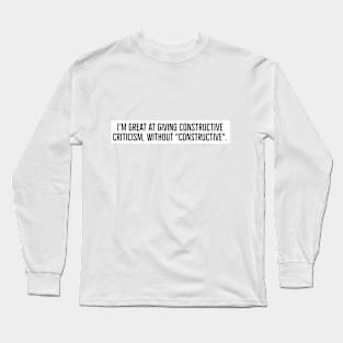 funny phrase Long Sleeve T-Shirt